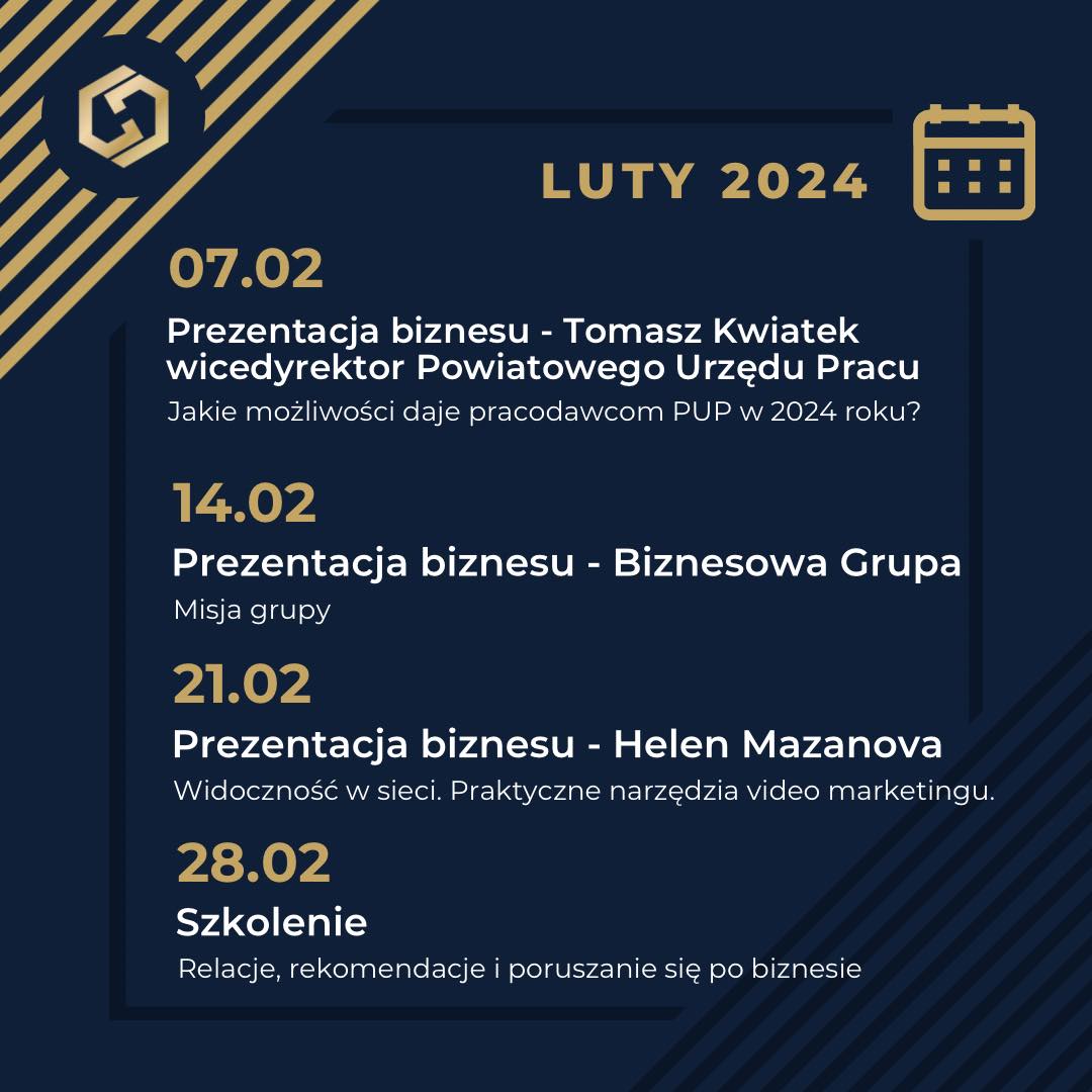 Kalendarz spotkań networkingowych Opole
